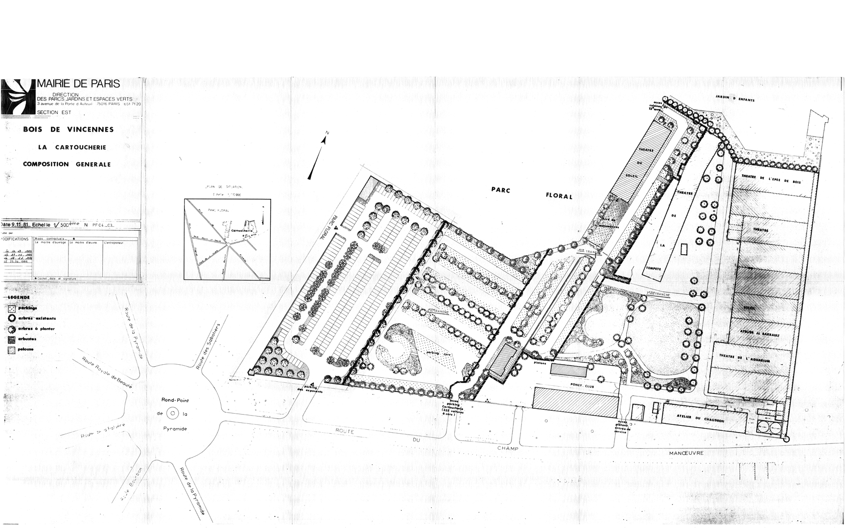 Plan Cartoucherie 1981