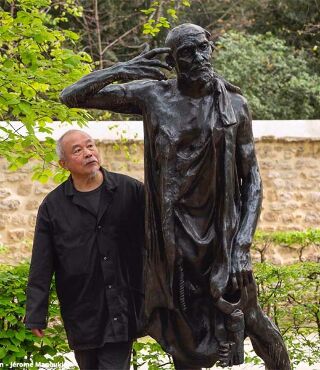 Soutien solidaire Wang Keping à l'oeuvre au Musée Rodin