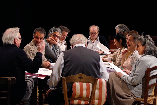 Répétitions Notre vie dans l'Art - Cartoucherie, avril 2023 © Michèle Laurent