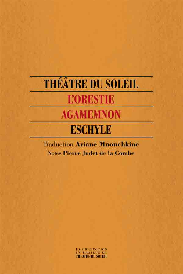 livre Agamemnon en braille